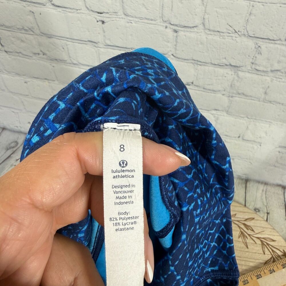 Lululemon Pure Practice Leggings Size 8 Samba Snake Hero Kayak 25” Training Gym - Picture 12 of 12